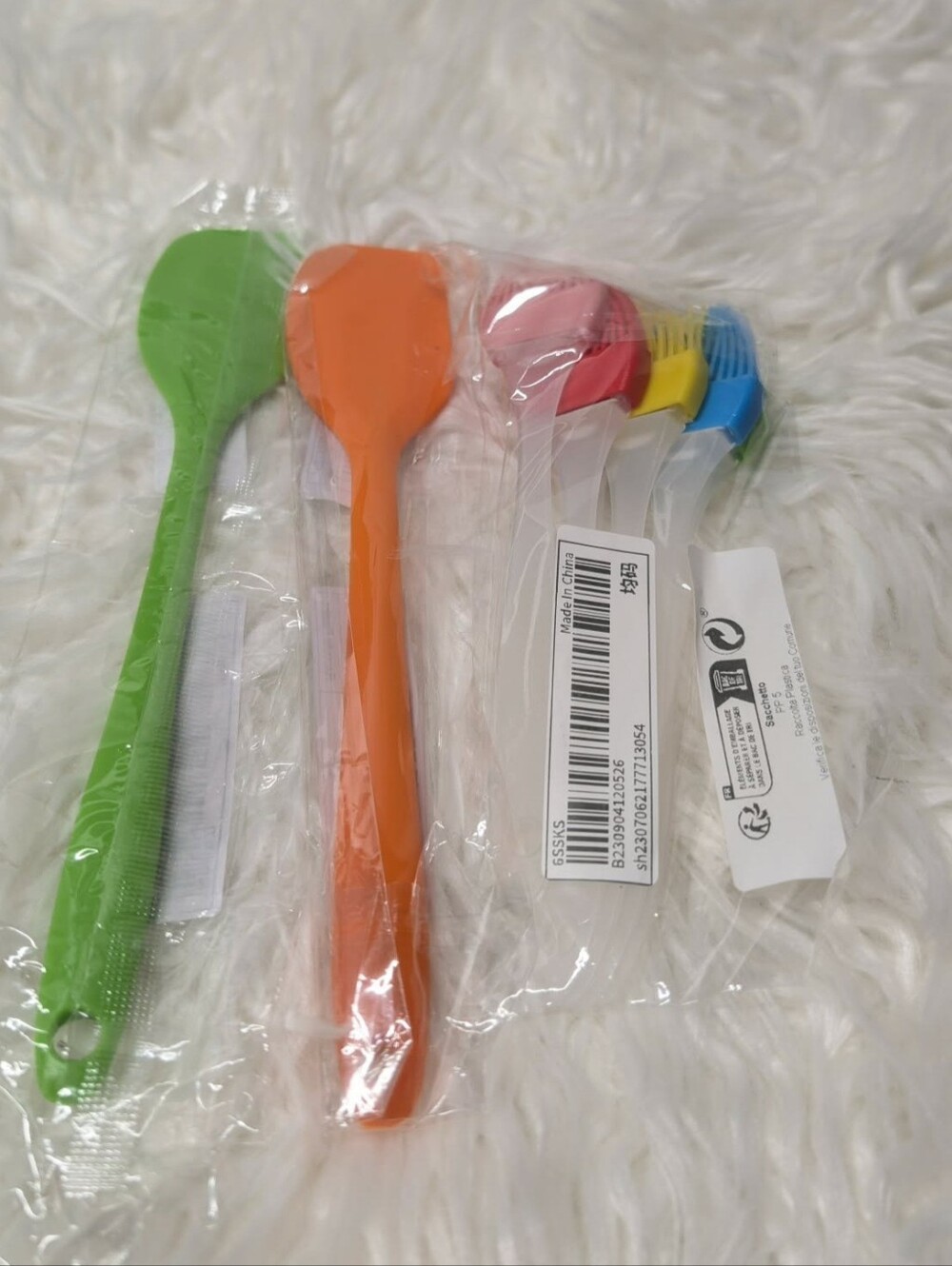 ✨️Nwt 7pc Colorful Plastic Kitchen Spoons Multicolor Set